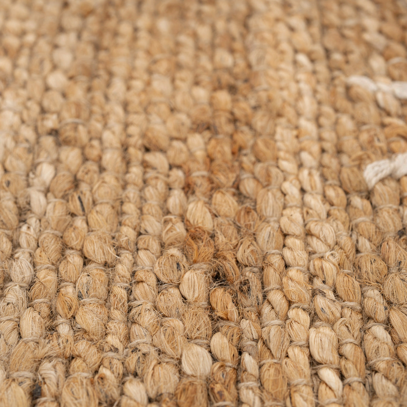 Handwoven Brown Jute Cross Stitch Runner - Callie