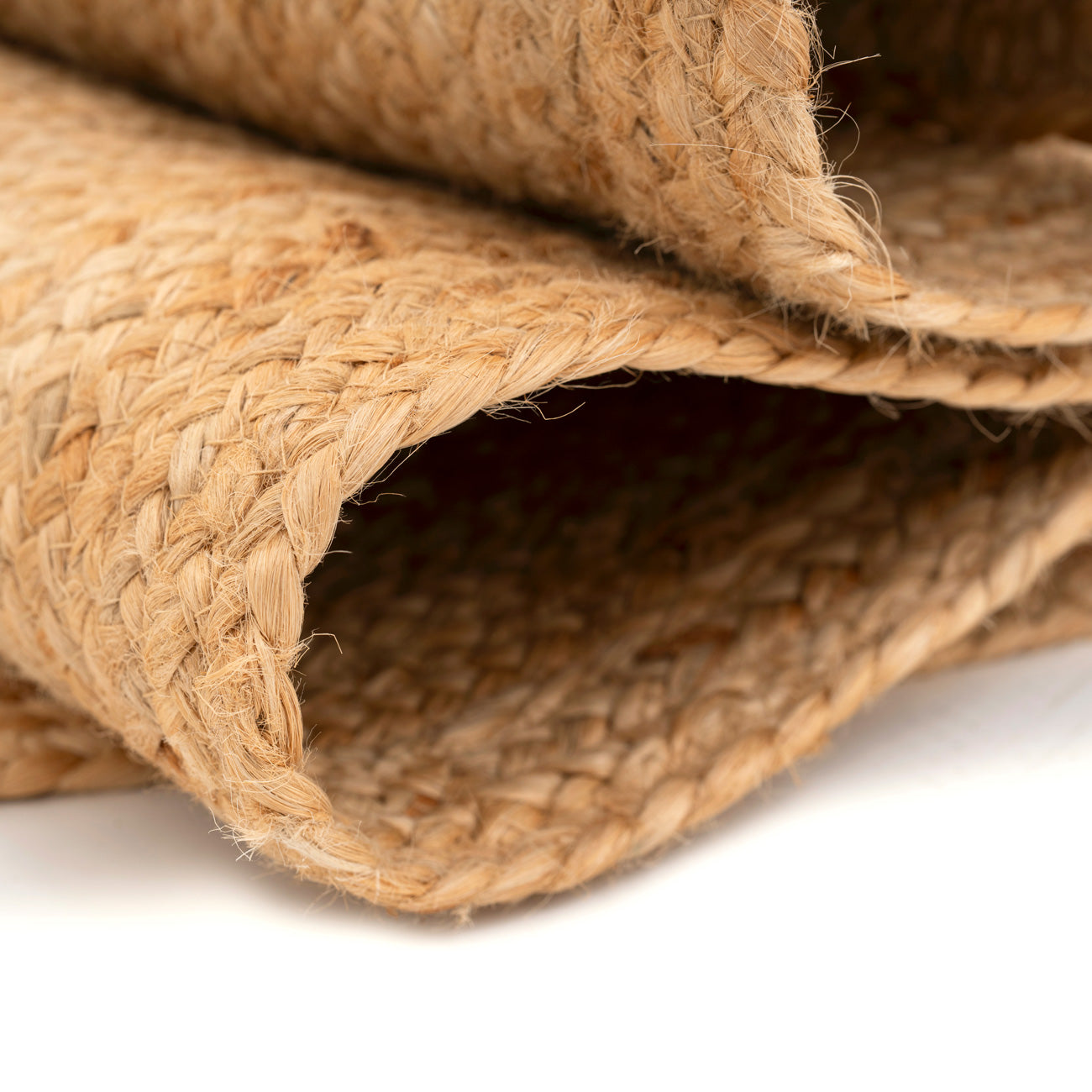 Handwoven Brown Jute Arched Rug - Kaya