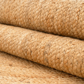 Handwoven Brown Jute Arched Rug - Kaya
