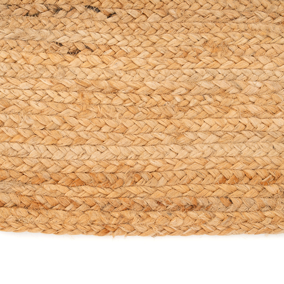 Handwoven Brown Jute Arched Rug - Kaya