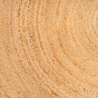 Handwoven Brown Jute Arched Rug - Kaya