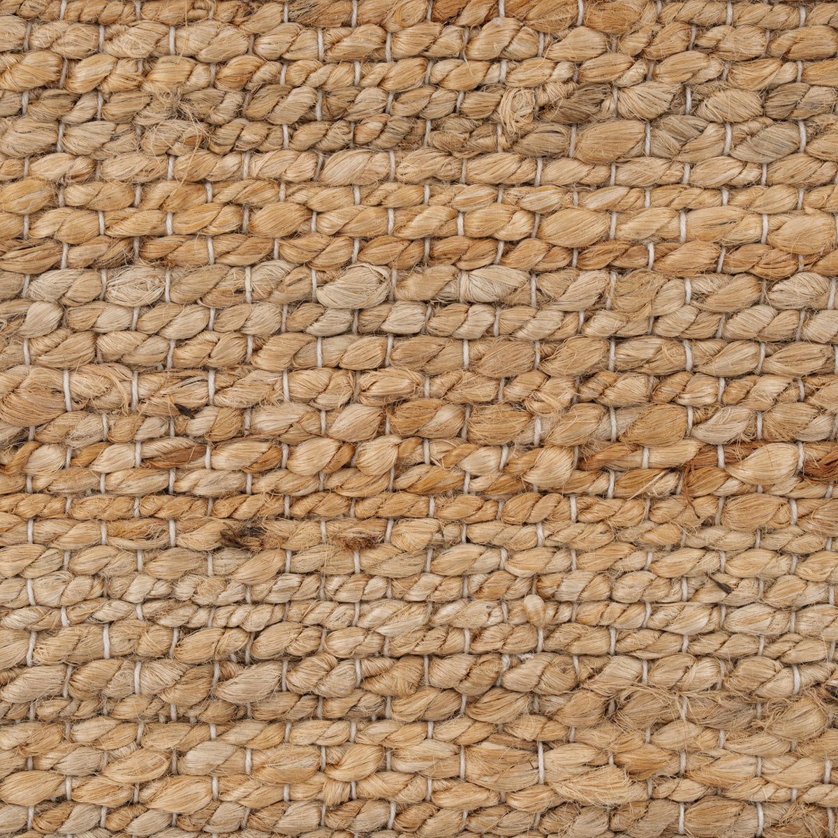 Natural Handwoven Brown Jute Framed Rug - Oakley