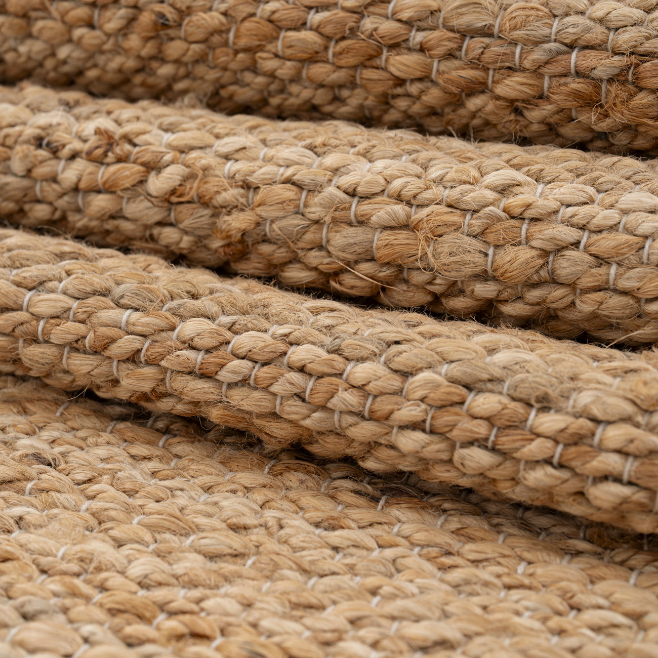 Natural Handwoven Brown Jute Framed Rug - Oakley