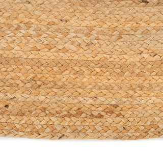 Handwoven Brown Jute Braided Line Runner - Saria