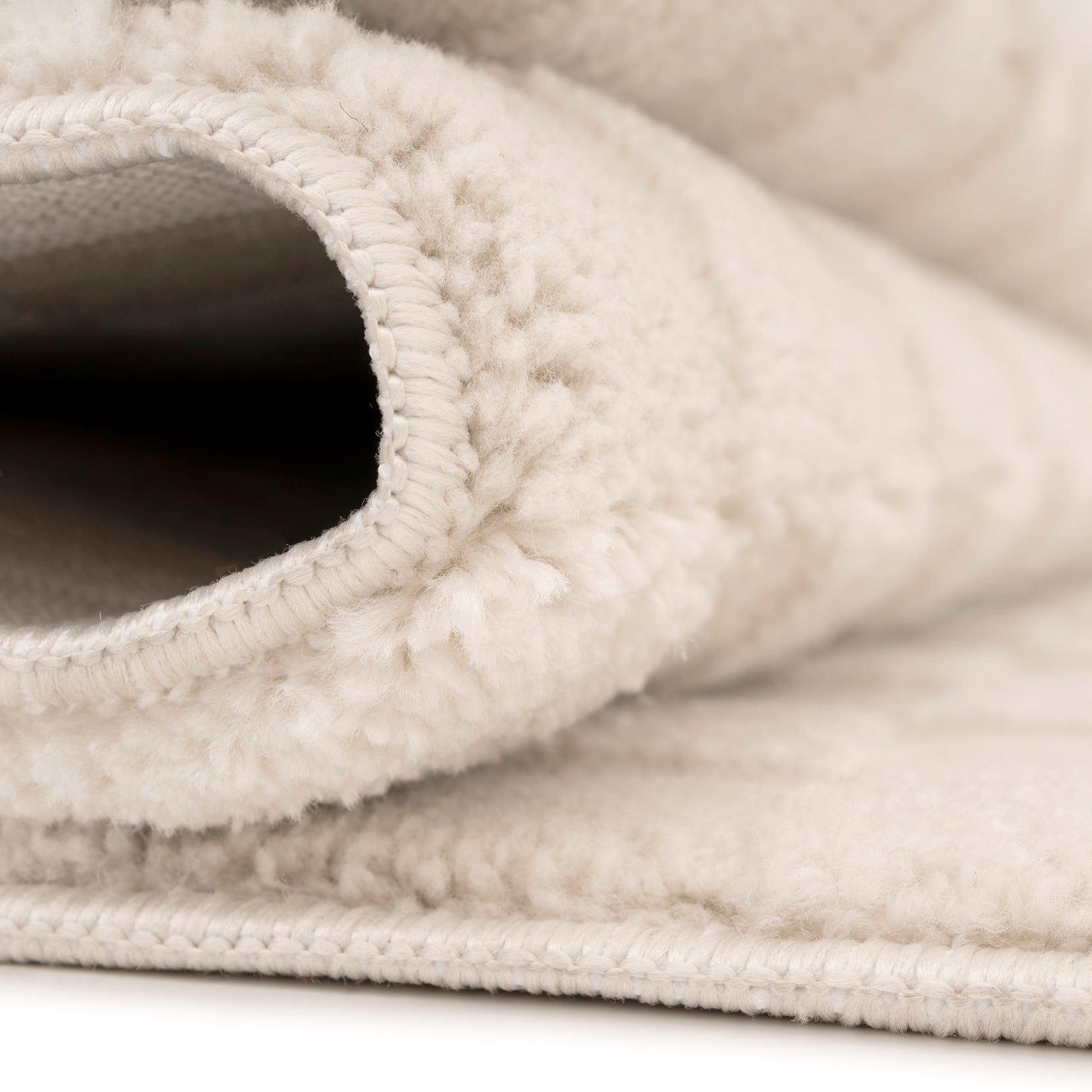 Soft Natural Cream Retro Checkerboard Rug - Liv