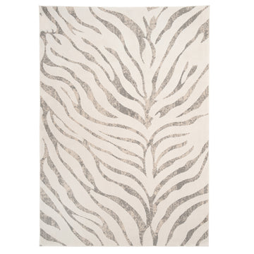 Soft Cream Zebra Print Rug - Nala