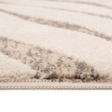 Soft Cream Zebra Print Rug - Nala