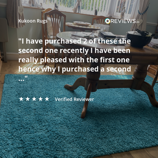 Super Soft Teal Blue Shaggy Rug