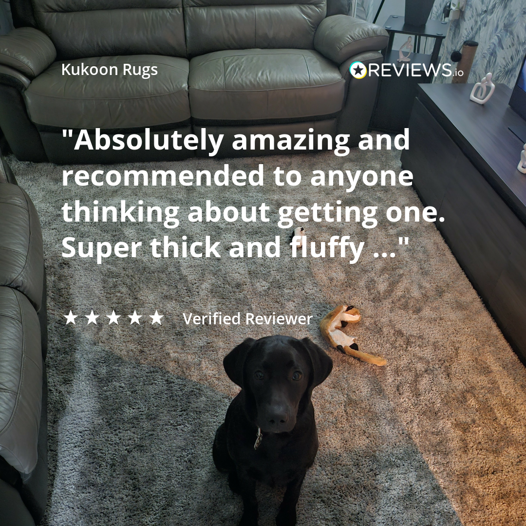 Premium Grey Shaggy Rug - Dove