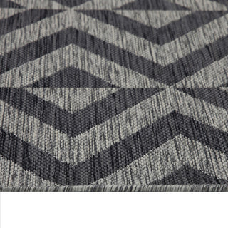Grey Chevron Outdoor Rug - Rapture