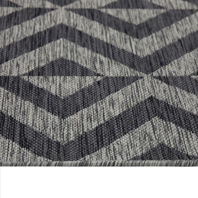 Grey Chevron Outdoor Rug - Rapture
