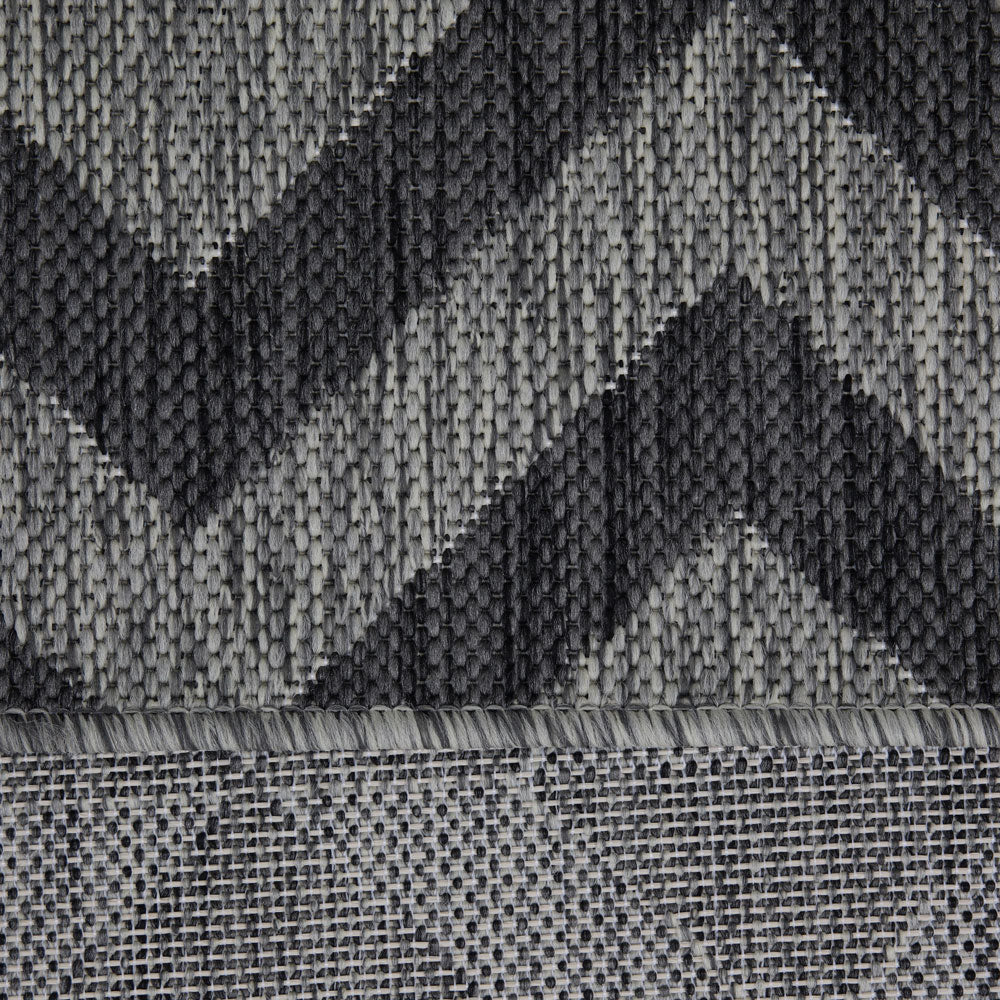 Grey Chevron Outdoor Rug - Rapture