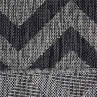 Grey Chevron Outdoor Rug - Rapture