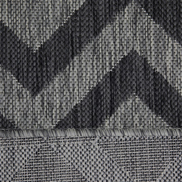 Grey Chevron Outdoor Rug - Rapture