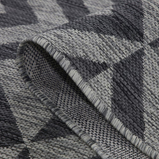 Grey Chevron Outdoor Rug - Rapture