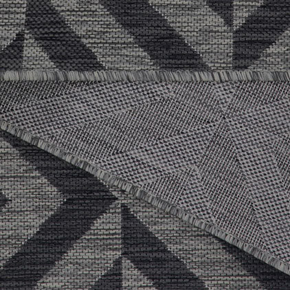 Grey Chevron Outdoor Rug - Rapture