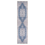 Flatwoven Washable Denim Blue Runner - Ballina