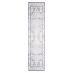 Washable Vintage Ivory Runner Rug - Margot