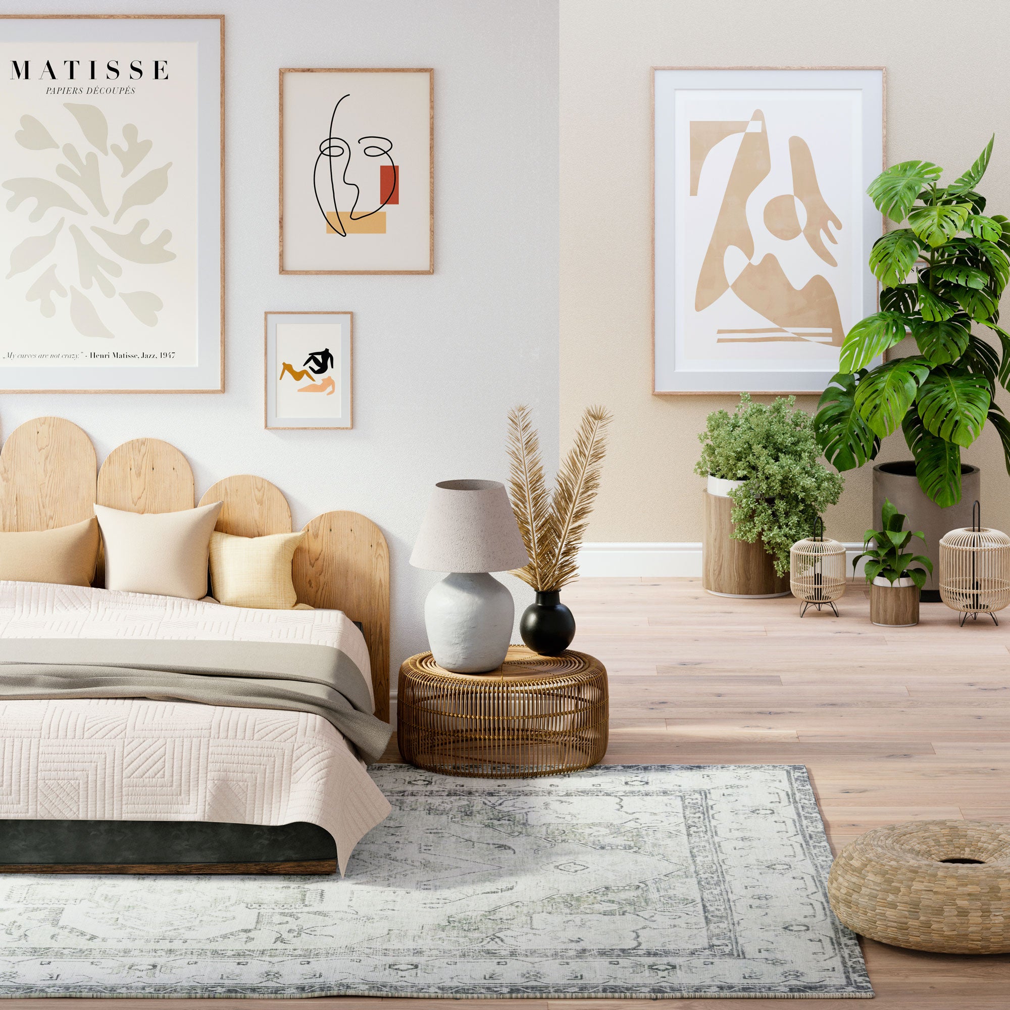 Flatwoven Washable Light Green Bordered Area Rug - Rumi