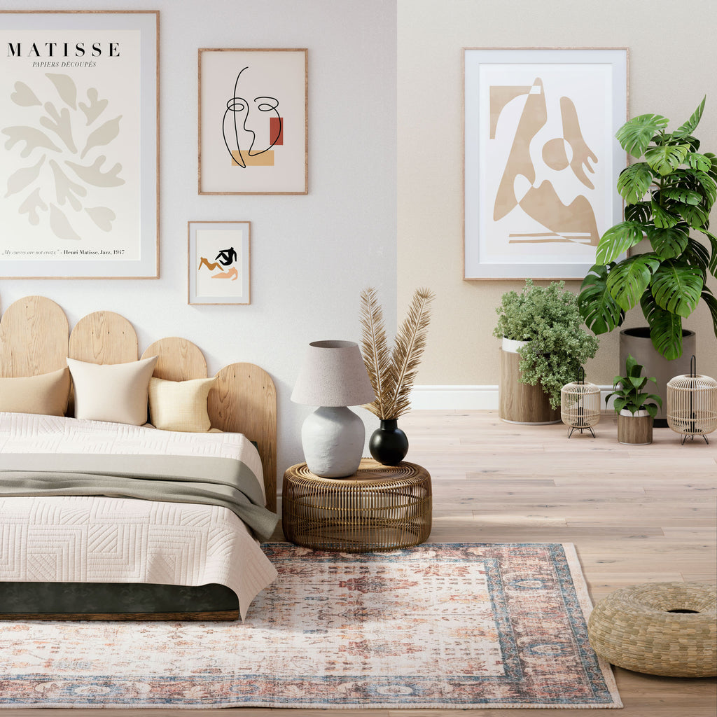 Earthy Style Rugs Flatwoven Washable Earthy Flora Area Rug - Shannon | Living Room Rugs ...
