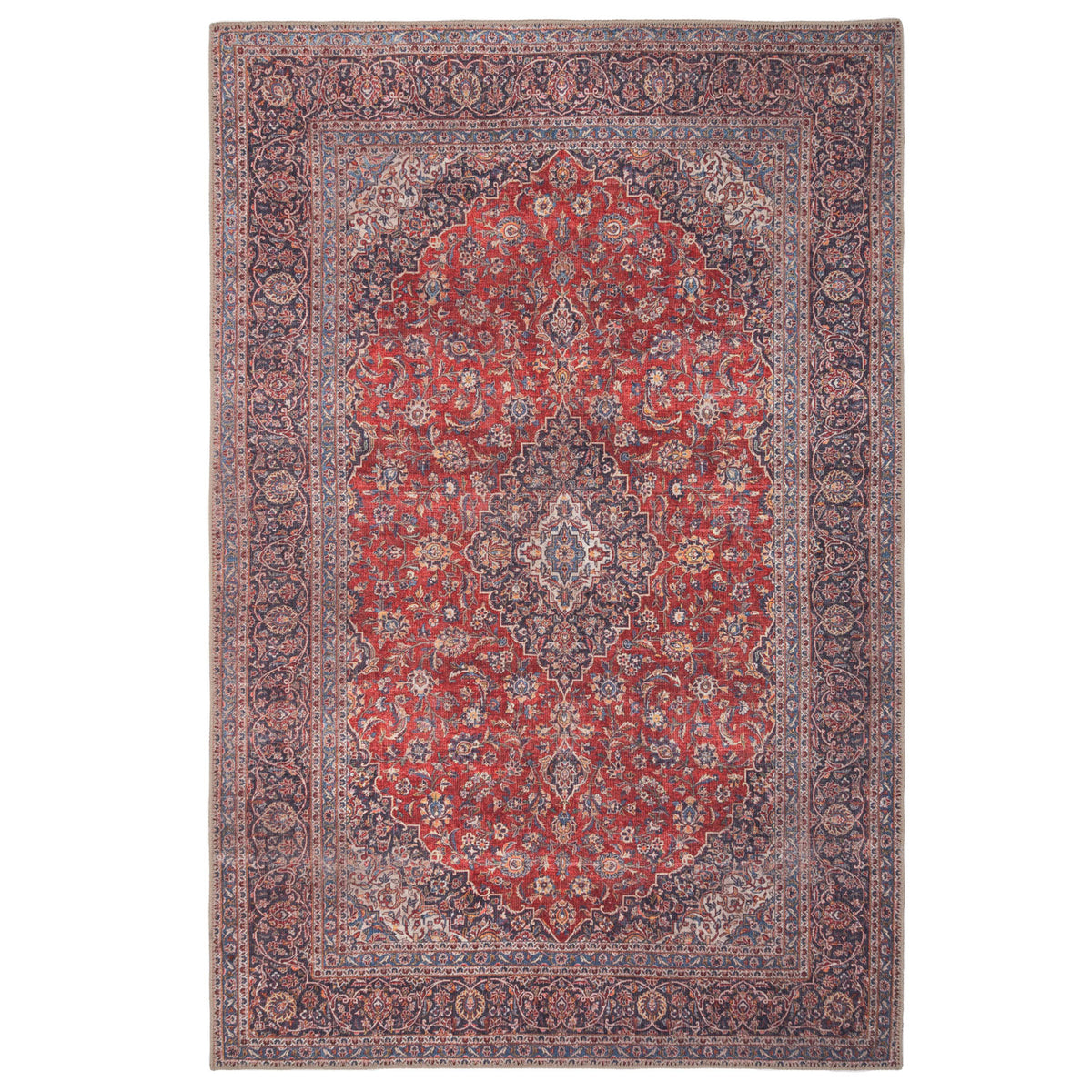 Flatwoven Washable Red Oriental Rug - Tullow