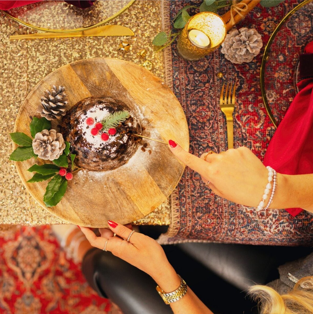 Flatwoven Washable Christmas Table Runner - Tullow