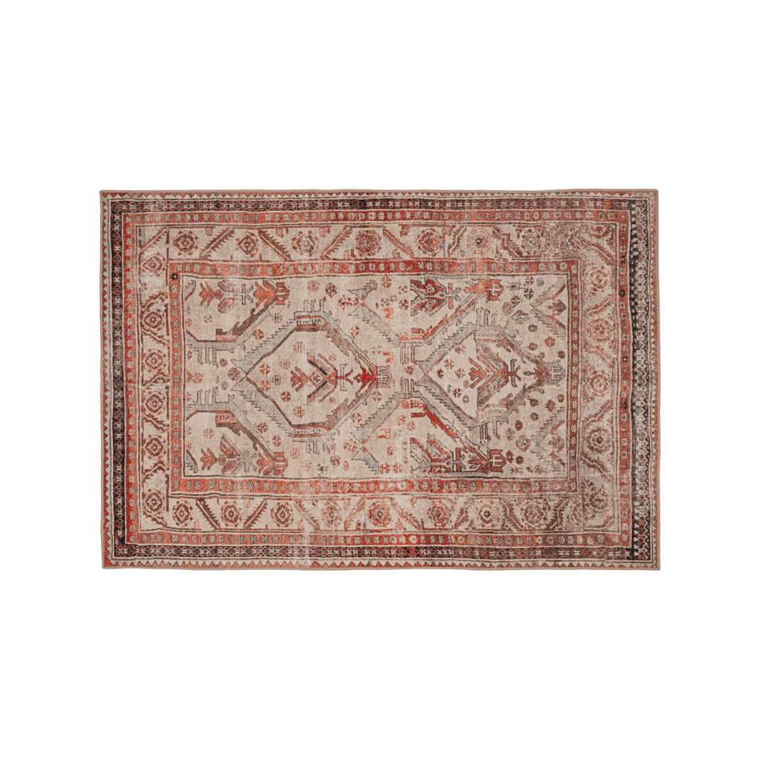 Washable Terracotta Kitchen Mat - Rowe | Kitchen Rugs | Kukoon Rugs Online