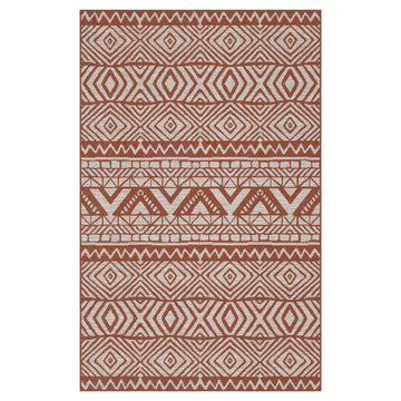 Dark Terra Flatweave Indoor Outdoor Rug - Ruskin