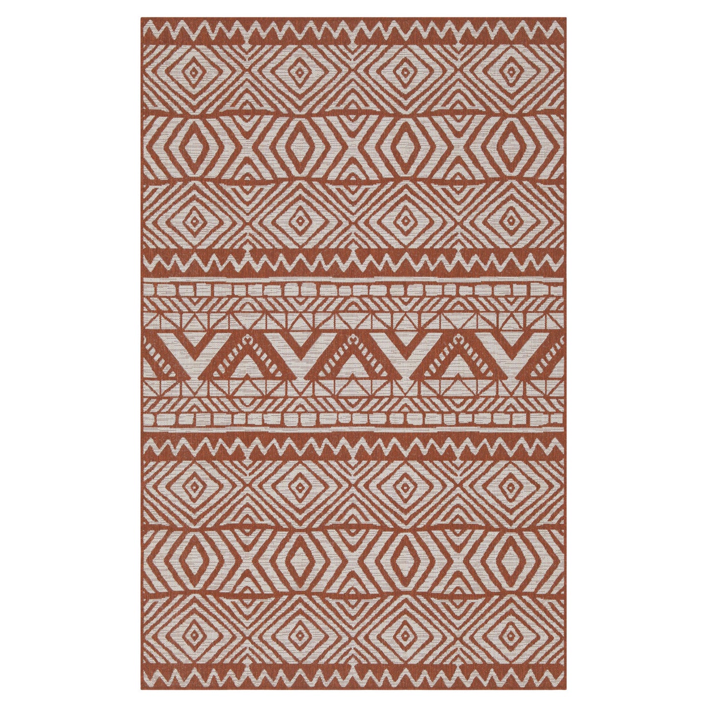Dark Terra Flatweave Indoor Outdoor Rug - Ruskin