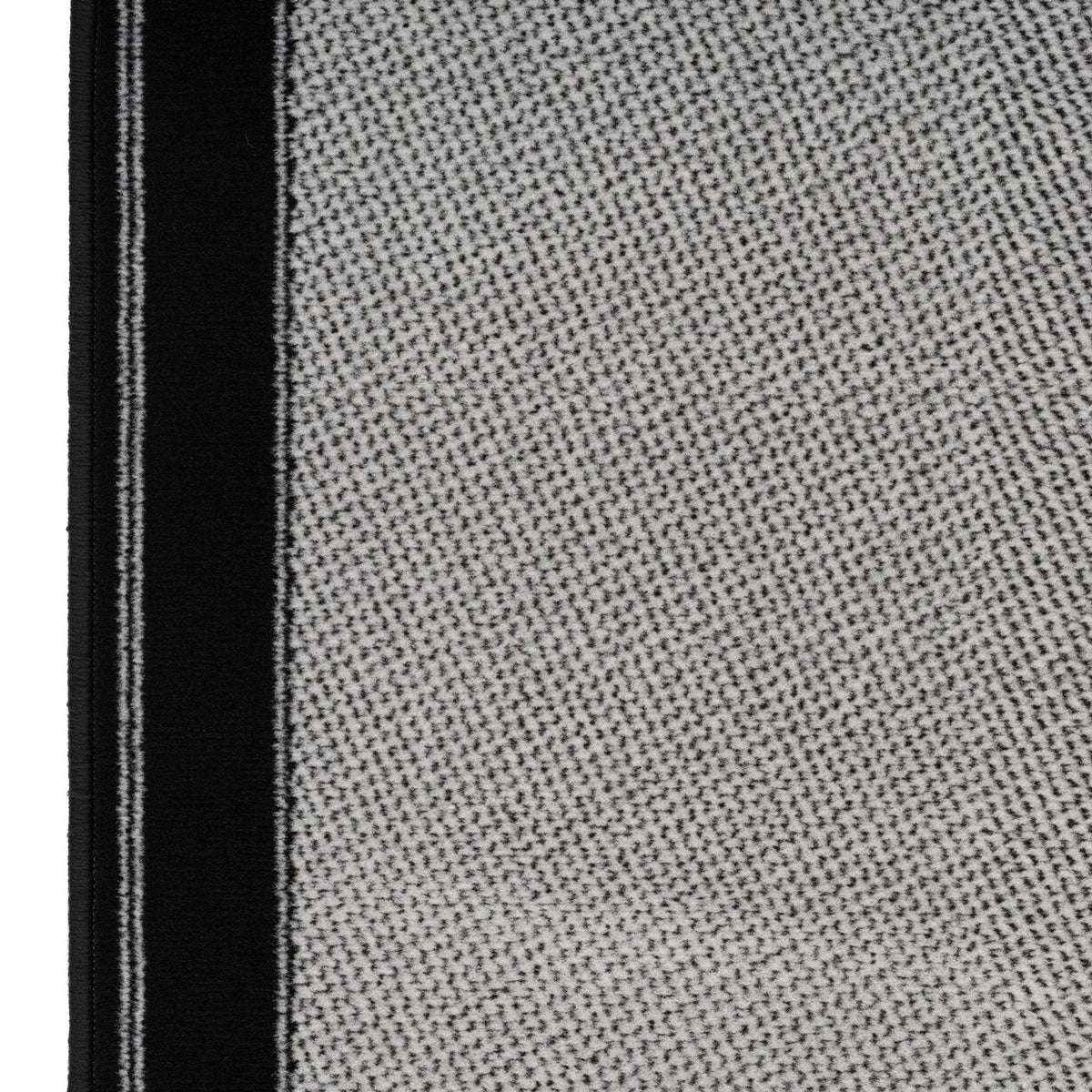 Black Border Stair Carpet Runner - Cut to Measure