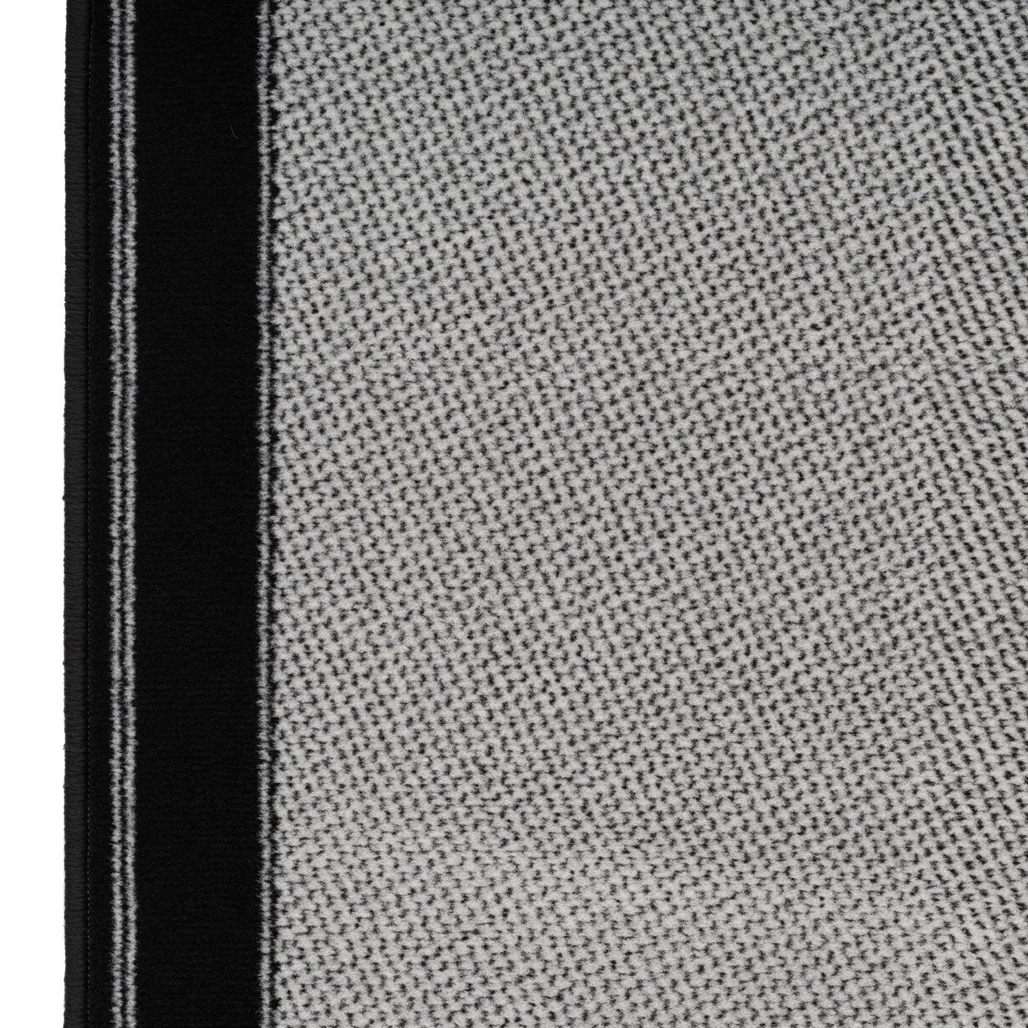 Black Border Stair Carpet Runner - Cut to Measure