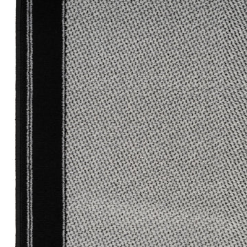 Black Border Stair Carpet Runner - Cut to Measure