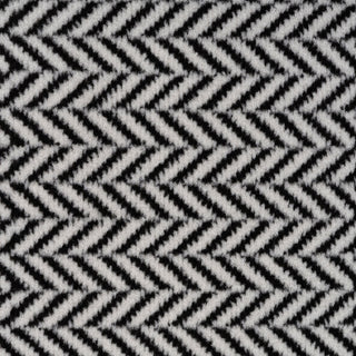 Black Chevron Stair Carpet Runner - Cut to Measure