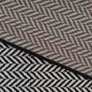 Black Chevron Stair Carpet Runner - Cut to Measure