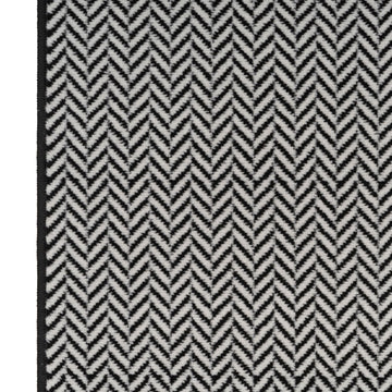 Black Chevron Stair Carpet Runner - Cut to Measure