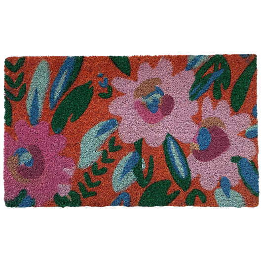 Colourful Floral Designer Doormat - Sadie