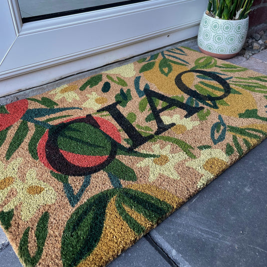 Lemon Designer Doormat - Sadie