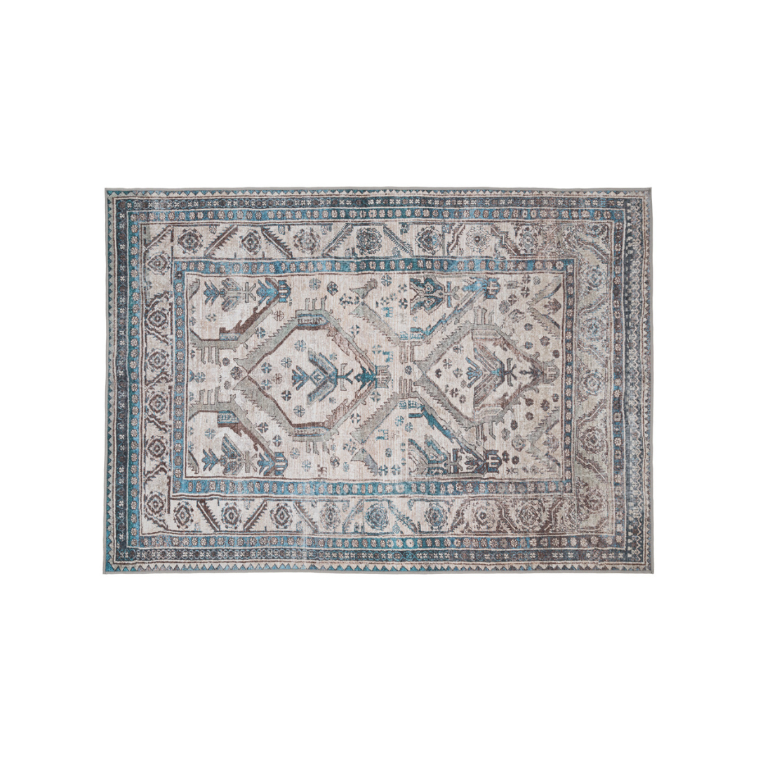 Washable Teal Kitchen Mat - Saxe