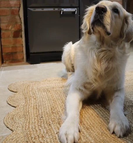 Natural Rounded Edge Jute Rug - Casper