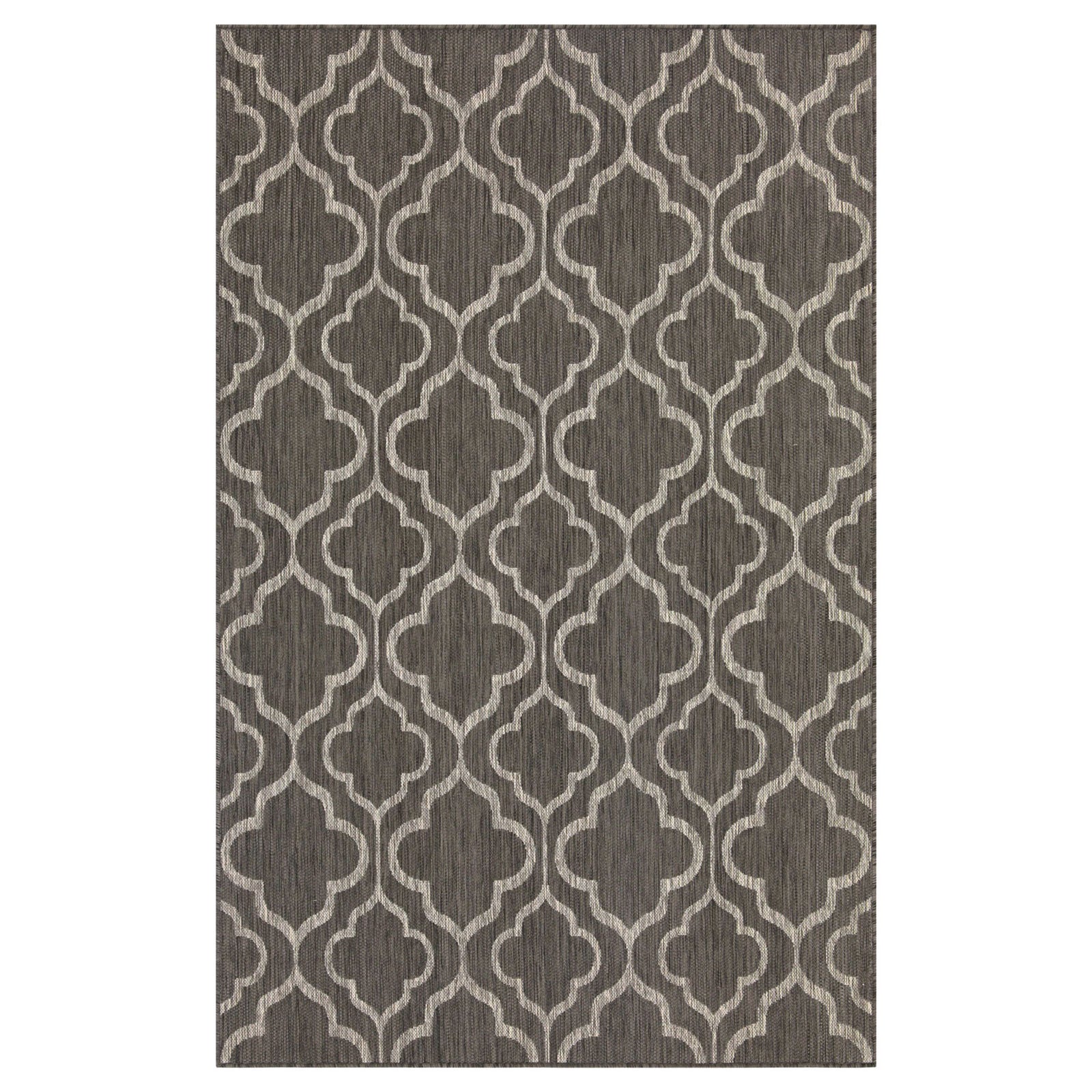 Grey Trellis Indoor Outdoor Rug - Seville