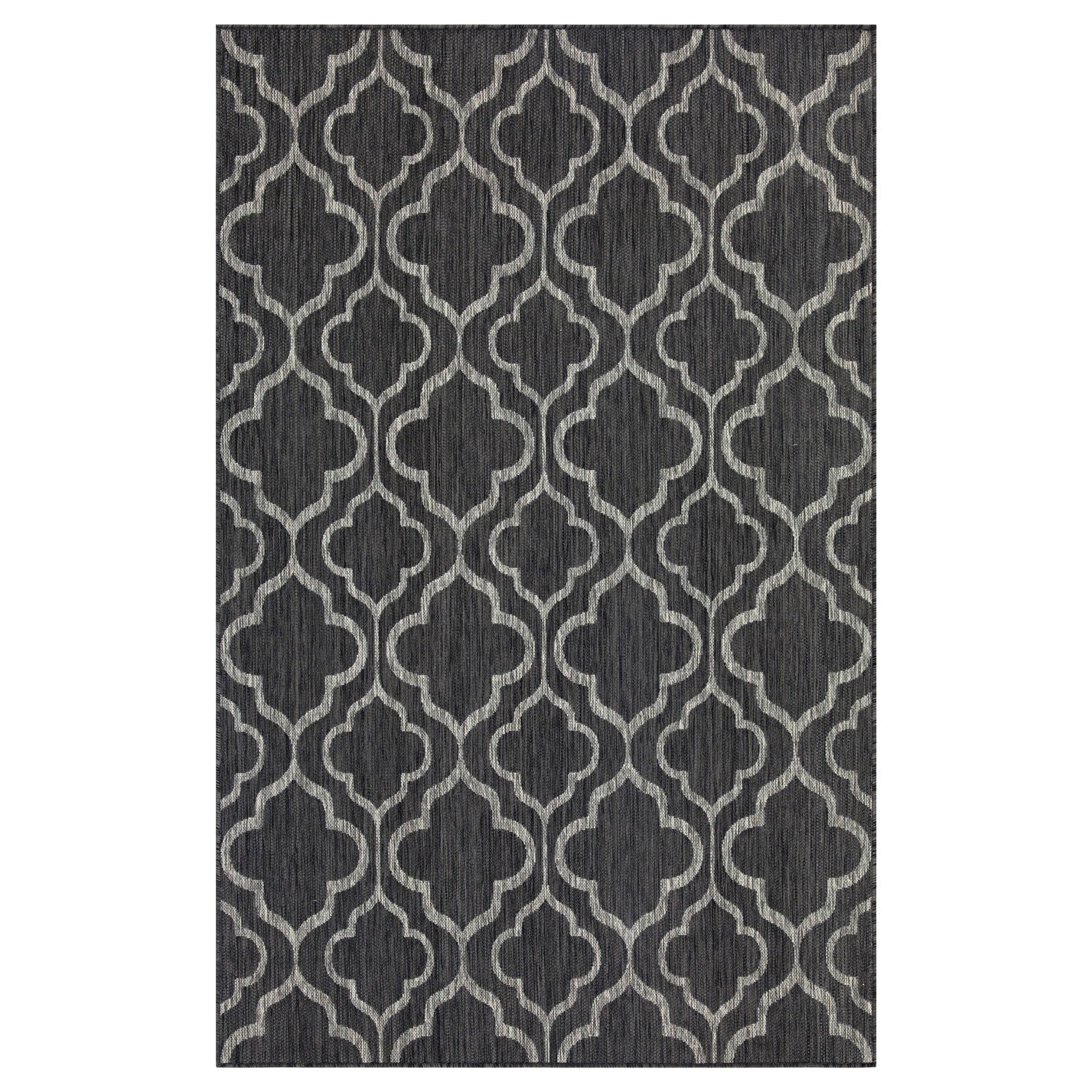 Grey Trellis Outdoor Rug - Seville