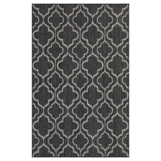 Grey Trellis Outdoor Rug - Seville