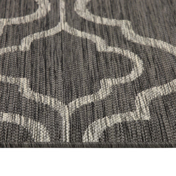 Grey Trellis Indoor Outdoor Rug - Seville