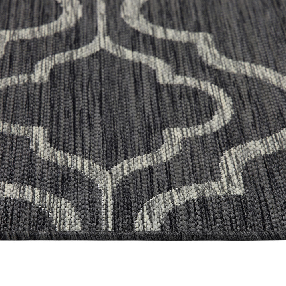Grey Trellis Outdoor Rug - Seville