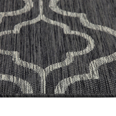 Grey Trellis Outdoor Rug - Seville