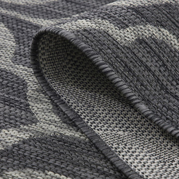 Grey Trellis Outdoor Rug - Seville
