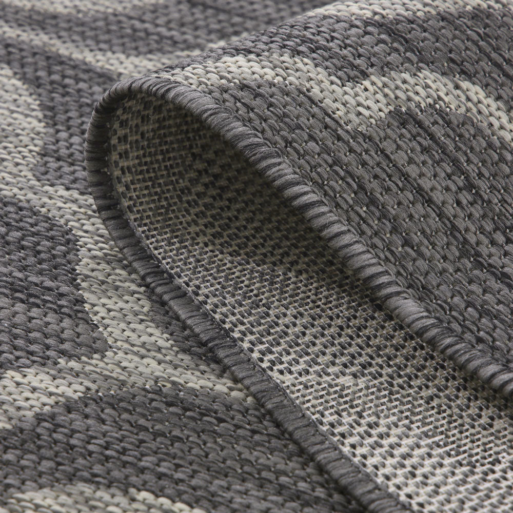 Grey Trellis Indoor Outdoor Rug - Seville