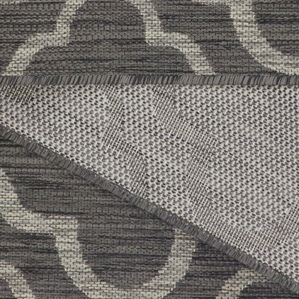Grey Trellis Indoor Outdoor Rug - Seville
