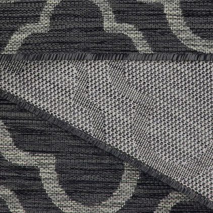 Grey Trellis Outdoor Rug - Seville