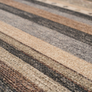 Washable Multi Berber Runner - Metz